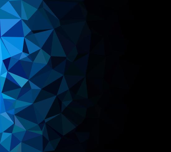 Fondo azul mosaico poligonal, plantillas de diseño creativo vector