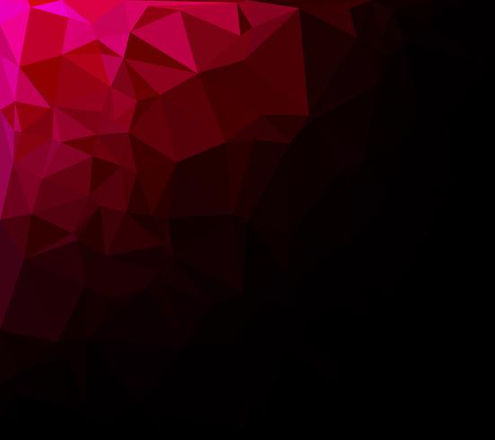 Fondo de mosaico poligonal rojo, plantillas de diseño creativo vector