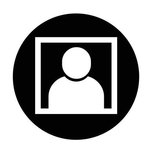 Icono de signo de usuario vector