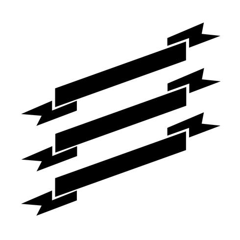 Icono de signo de la cinta vector