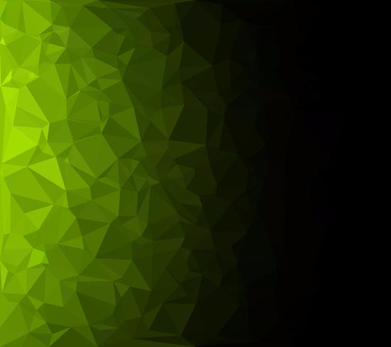 Fondo de mosaico poligonal verde, plantillas de diseño creativo vector