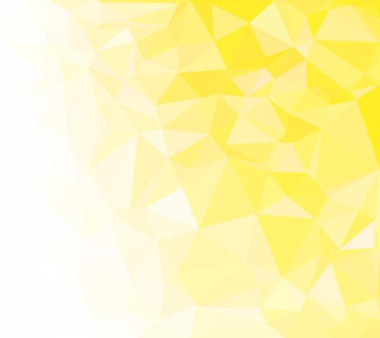 Fondo amarillo mosaico poligonal, plantillas de diseño creativo vector