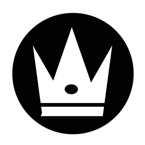 Sign of Crown icon vector