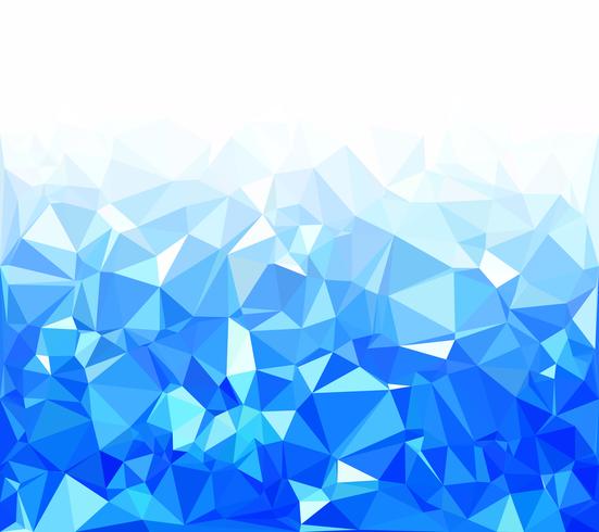 Fondo azul mosaico poligonal, plantillas de diseño creativo vector