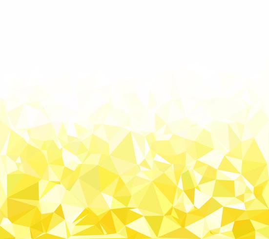 Fondo amarillo mosaico poligonal, plantillas de diseño creativo vector