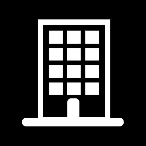 Icono de signo de edificio vector