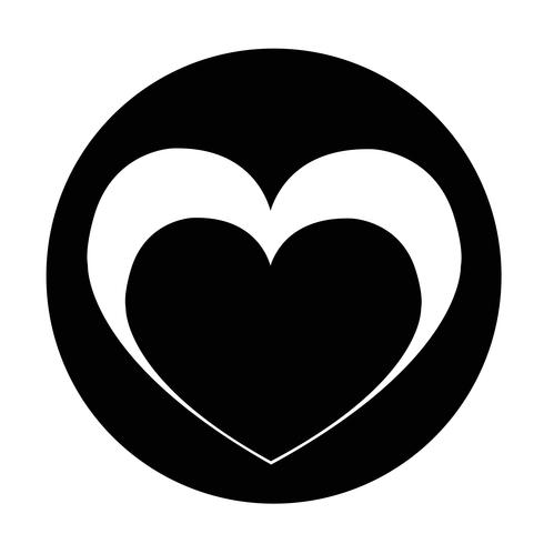Sign of Heart icon vector
