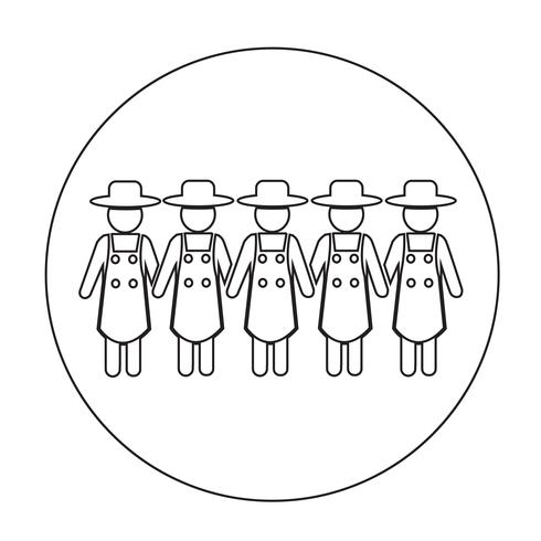 Sign of Farmer Icon vector