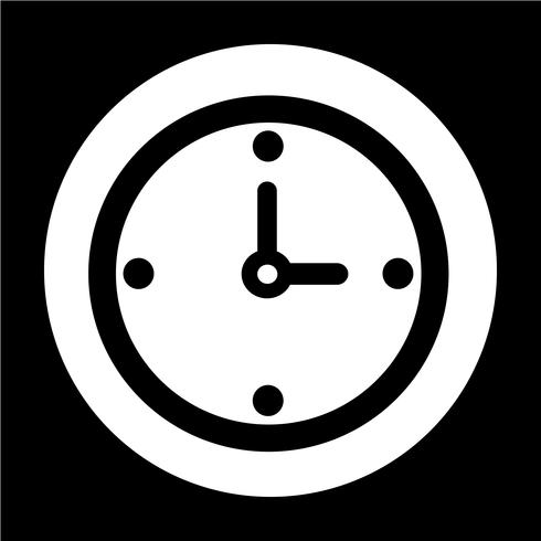 Icono de signo de tiempo vector