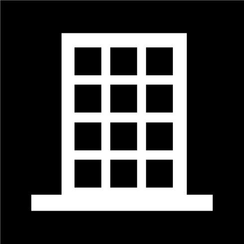 Icono de signo de edificio vector