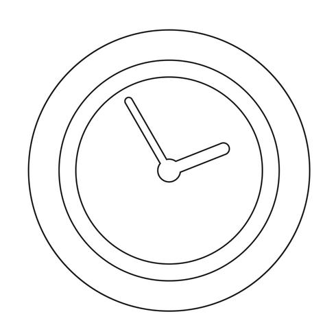 Icono de signo de tiempo vector