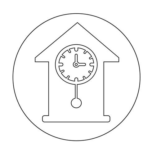 Icono de signo de tiempo vector