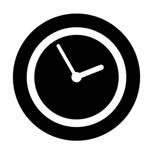 Icono de signo de tiempo vector