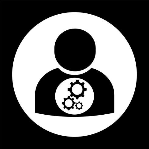 Icono de signo de personas vector