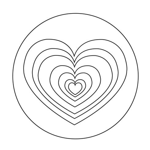 Sign of Heart icon vector