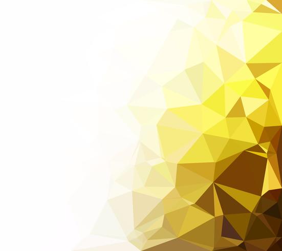 Yellow Polygonal Mosaic Background, Creative Design Templates vector