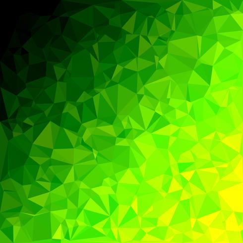 Fondo de mosaico poligonal verde, plantillas de diseño creativo vector