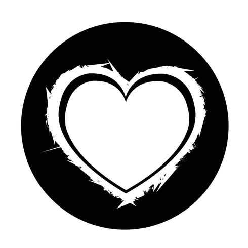 Sign of Heart icon vector