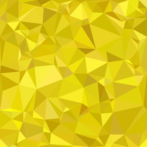 Fondo amarillo mosaico poligonal, plantillas de diseño creativo vector