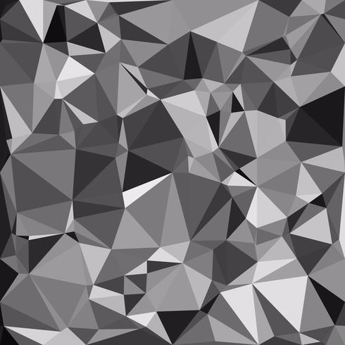 Fondo de mosaico poligonal negro, plantillas de diseño creativo vector
