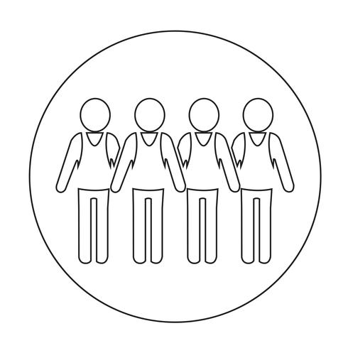Sign of People Icon vector
