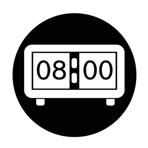 Icono de signo de tiempo vector