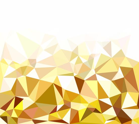 Yellow Polygonal Mosaic Background, Creative Design Templates vector