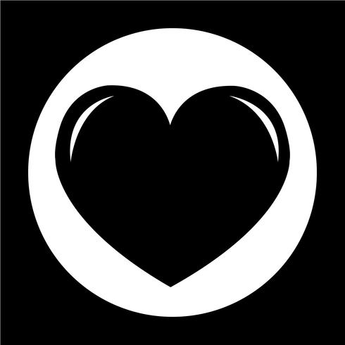 Sign of Heart icon vector