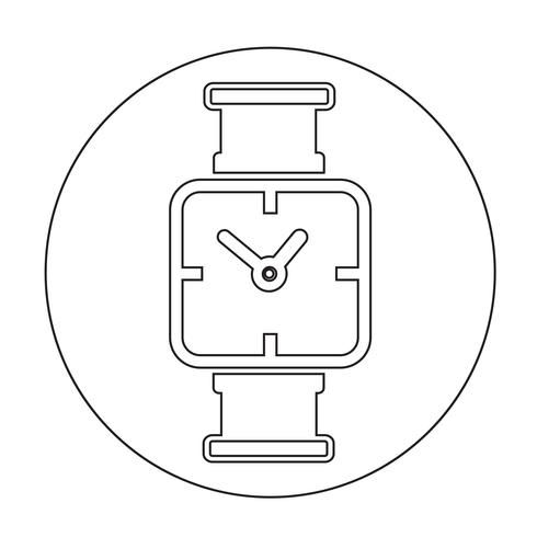 Icono de signo de tiempo vector