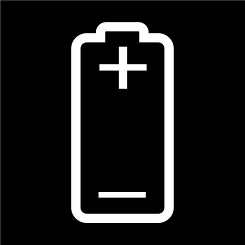 Sign of battery icon vector