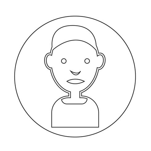 Icono de signo de personas vector