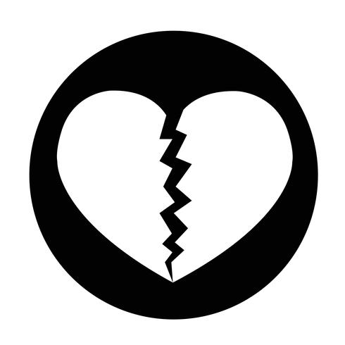 Icono de signo de corazon vector