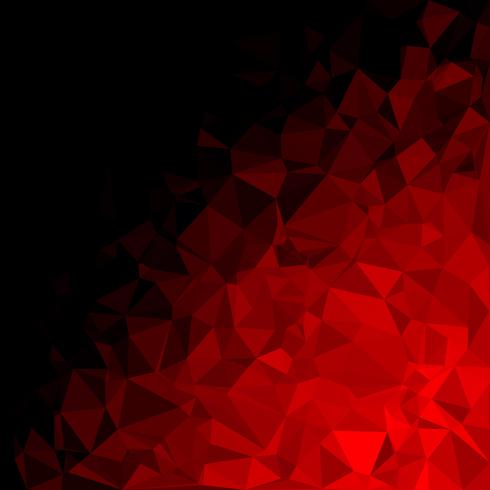 Fondo de mosaico poligonal rojo, plantillas de diseño creativo vector