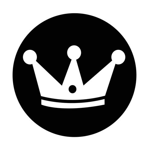 Sign of Crown icon vector