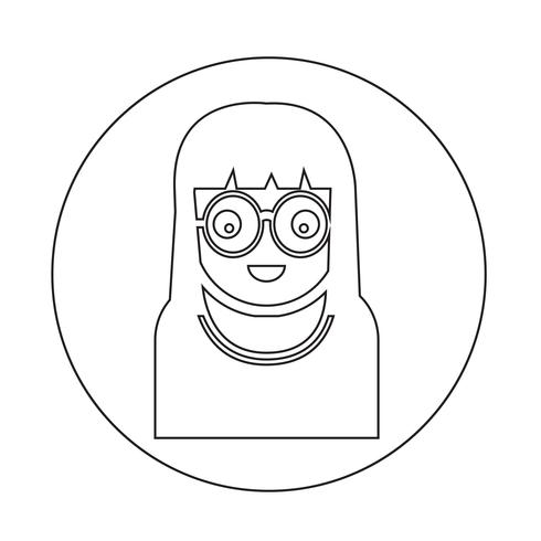 Icono de signo de personas vector