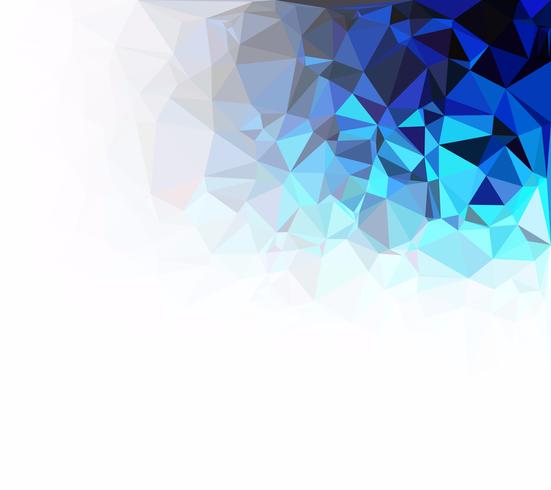 Blue Polygonal Mosaic Background, Creative Design Templates vector