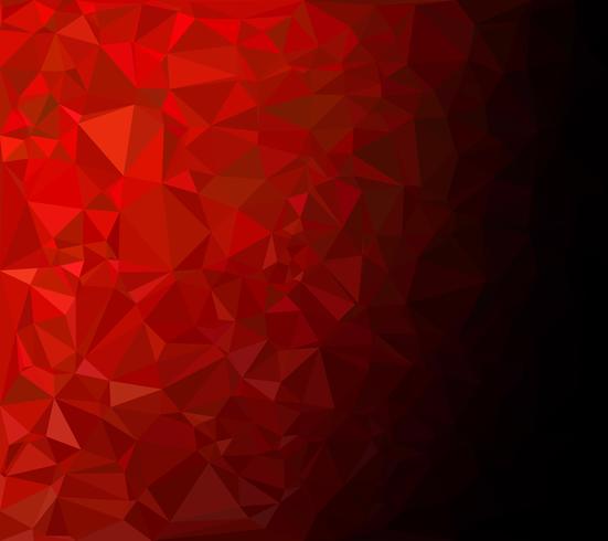 Fondo de mosaico poligonal rojo, plantillas de diseño creativo vector