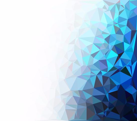 Blue Polygonal Mosaic Background, Creative Design Templates vector