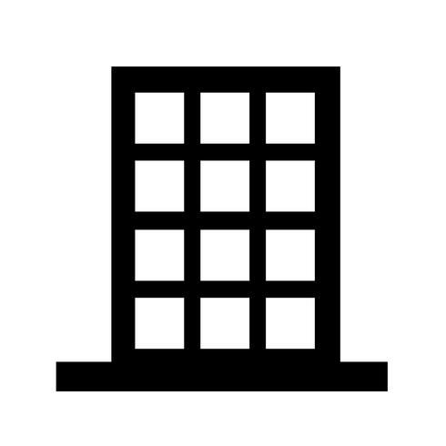 Icono de signo de edificio vector