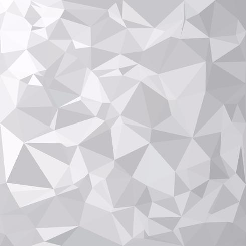 Fondo poligonal gris blanco, plantillas de diseño creativo vector