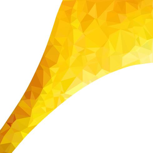 Yellow Polygonal Mosaic Background, Creative Design Templates vector