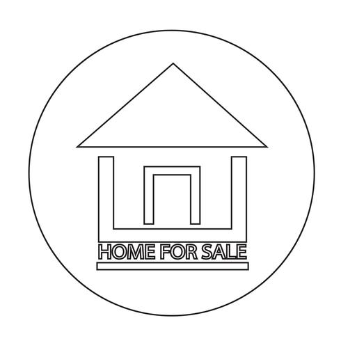 Home For Sale icon vector