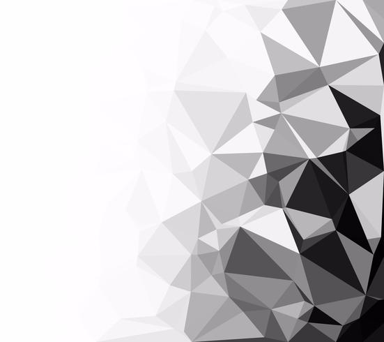 Black Polygonal Mosaic Background, Creative Design Templates vector