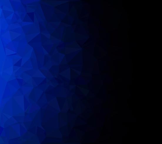 Fondo azul mosaico poligonal, plantillas de diseño creativo vector