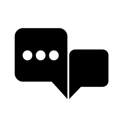 Speech bubble icon vector