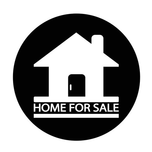 Home For Sale icon vector