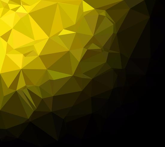 Yellow Polygonal Mosaic Background, Creative Design Templates vector