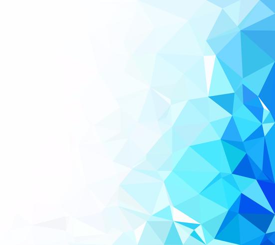 Blue Polygonal Mosaic Background, Creative Design Templates vector