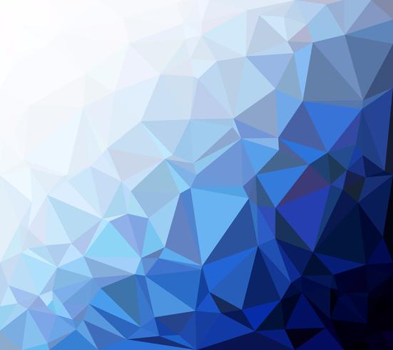 Fondo azul mosaico poligonal, plantillas de diseño creativo vector