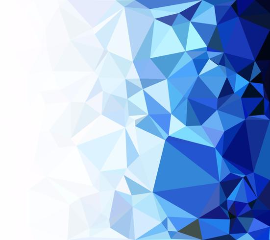 Blue Polygonal Mosaic Background, Creative Design Templates vector